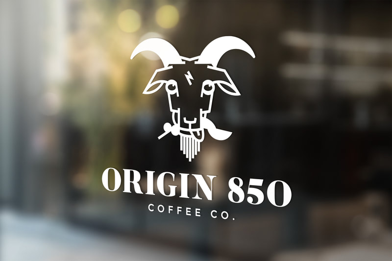Spatial branding, immersive environmental graphics, signage design for a coffee shop.  Graphic designer with a background in architecture in Winter Garden, FL. 